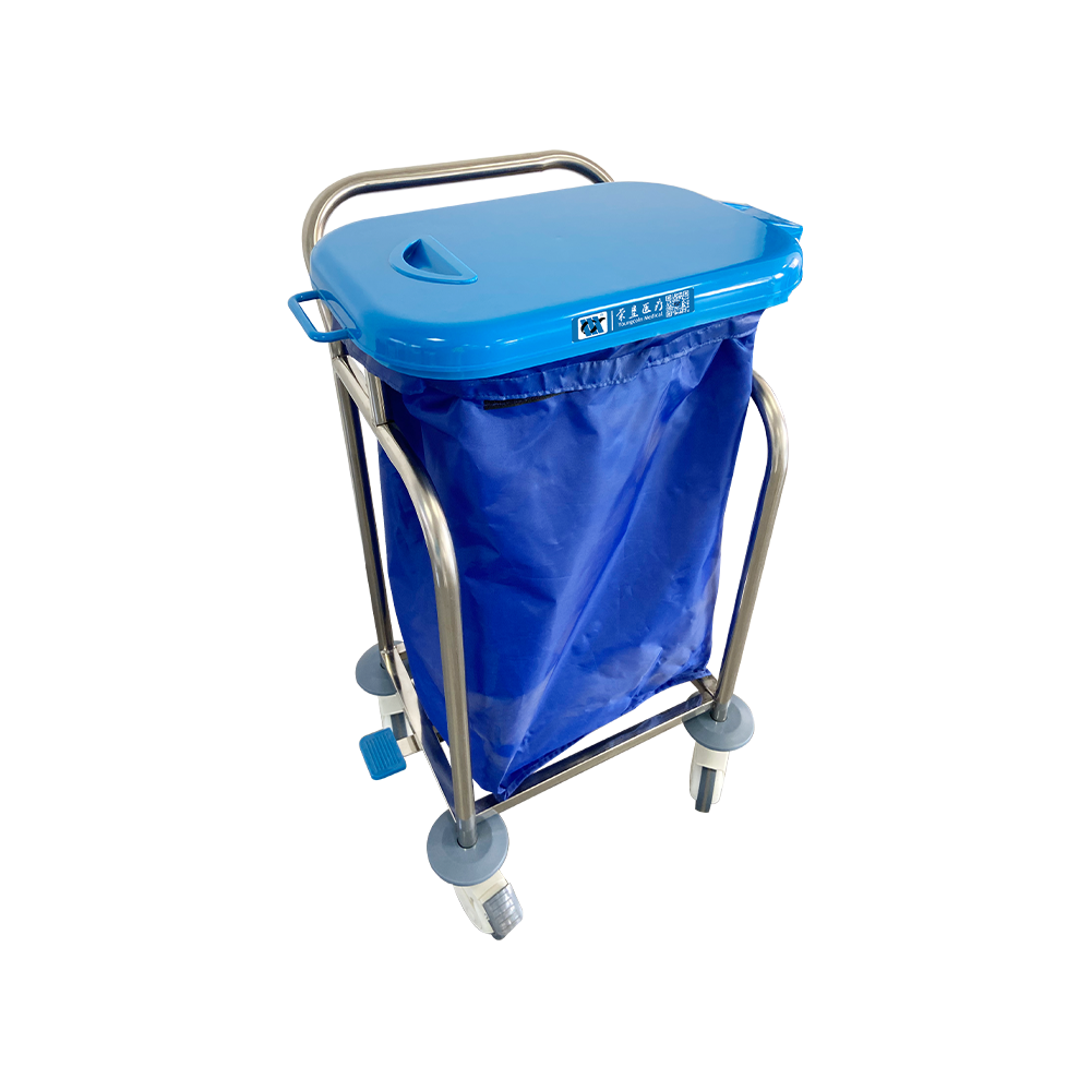BDT211(II) Mobile Stainless Steel Hospital Dirty Linen Cart