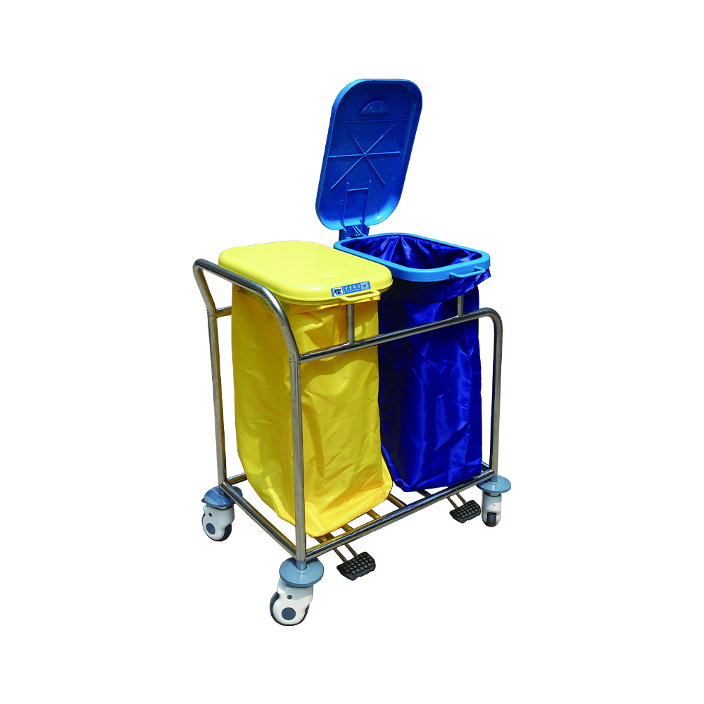 BDT211(II) Mobile Stainless Steel Hospital Dirty Linen Cart
