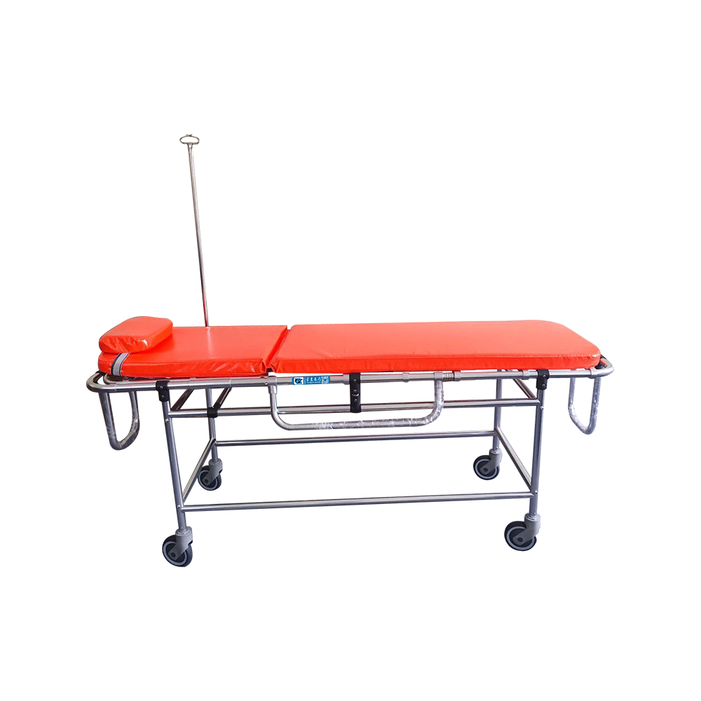 BDTT208 Manual MRI Non-Magnetic Fixed Stretcher Trolley