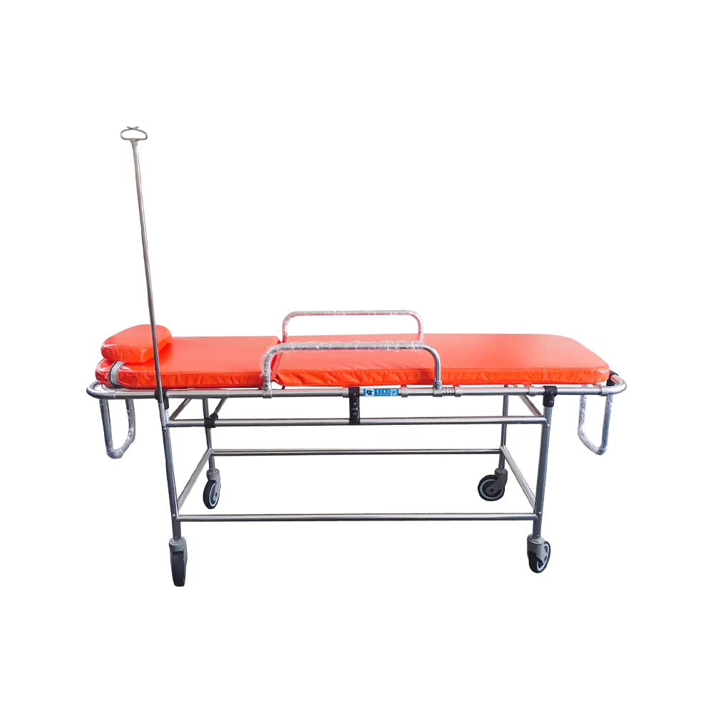 BDTT208 Manual MRI Non-Magnetic Fixed Stretcher Trolley