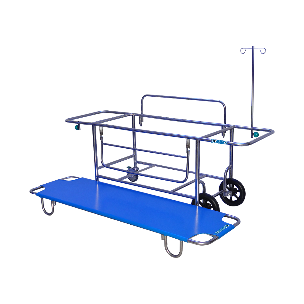 BDTT209 Manual Stainless Steel Patient Transfer Trolley