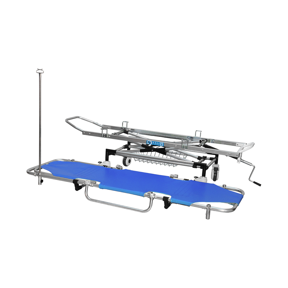 BDTT201 Manual Aluminum Patient Transfer Trolley