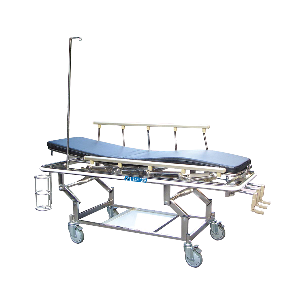 BDTT207 Manual Stainless Steel Patient Transfer Trolley with Height Ajustable