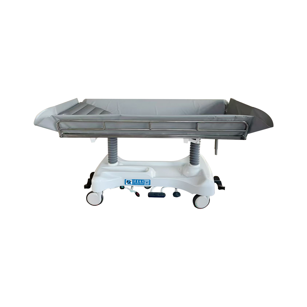 BDE604 Rust-proof Medical Hydraulic Shower Trolley