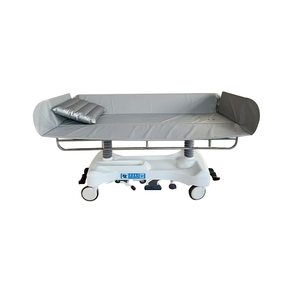 BDE604 Rust-proof Medical Hydraulic Shower Trolley