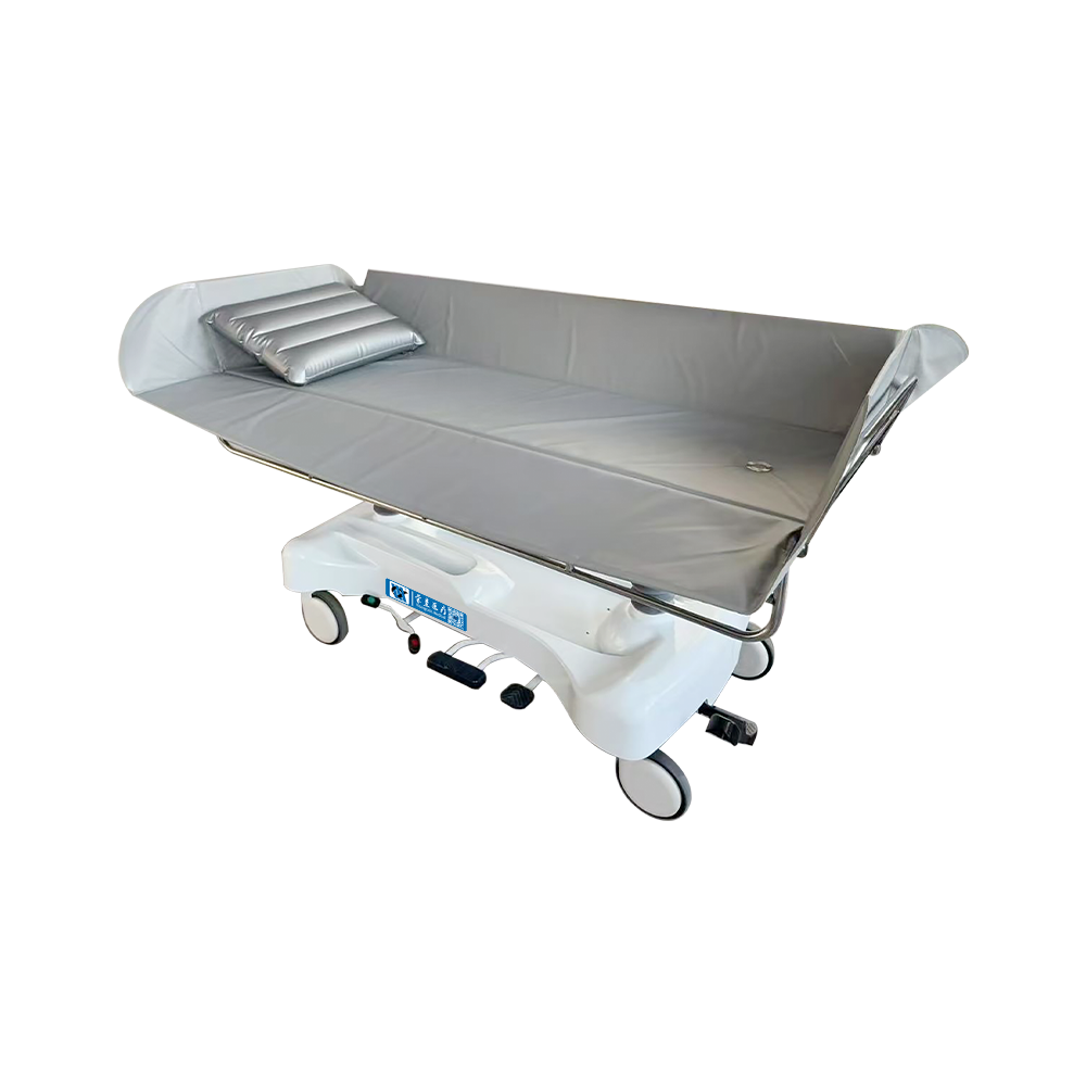 BDE604 Rust-proof Medical Hydraulic Shower Trolley