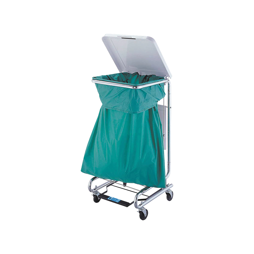 BDT211(III) Mobile Stainless Steel Hospital Dirty Linen Cart