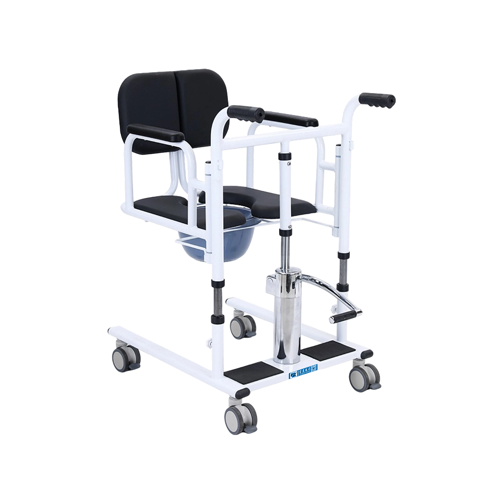 FY-YW08 Steel Manual Mobility Walking Aid Transfer Commode Shower Chair