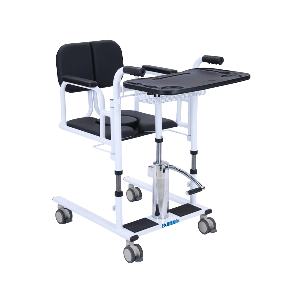 FY-YW08 Steel Manual Mobility Walking Aid Transfer Commode Shower Chair