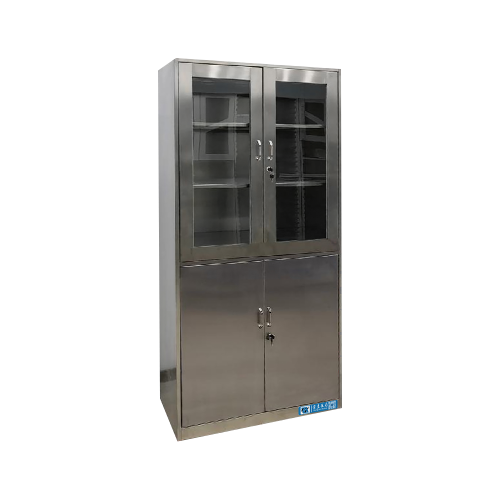 SUS110057-4 Hospital Stainless Steel Cabinet with Adjustable Shelves